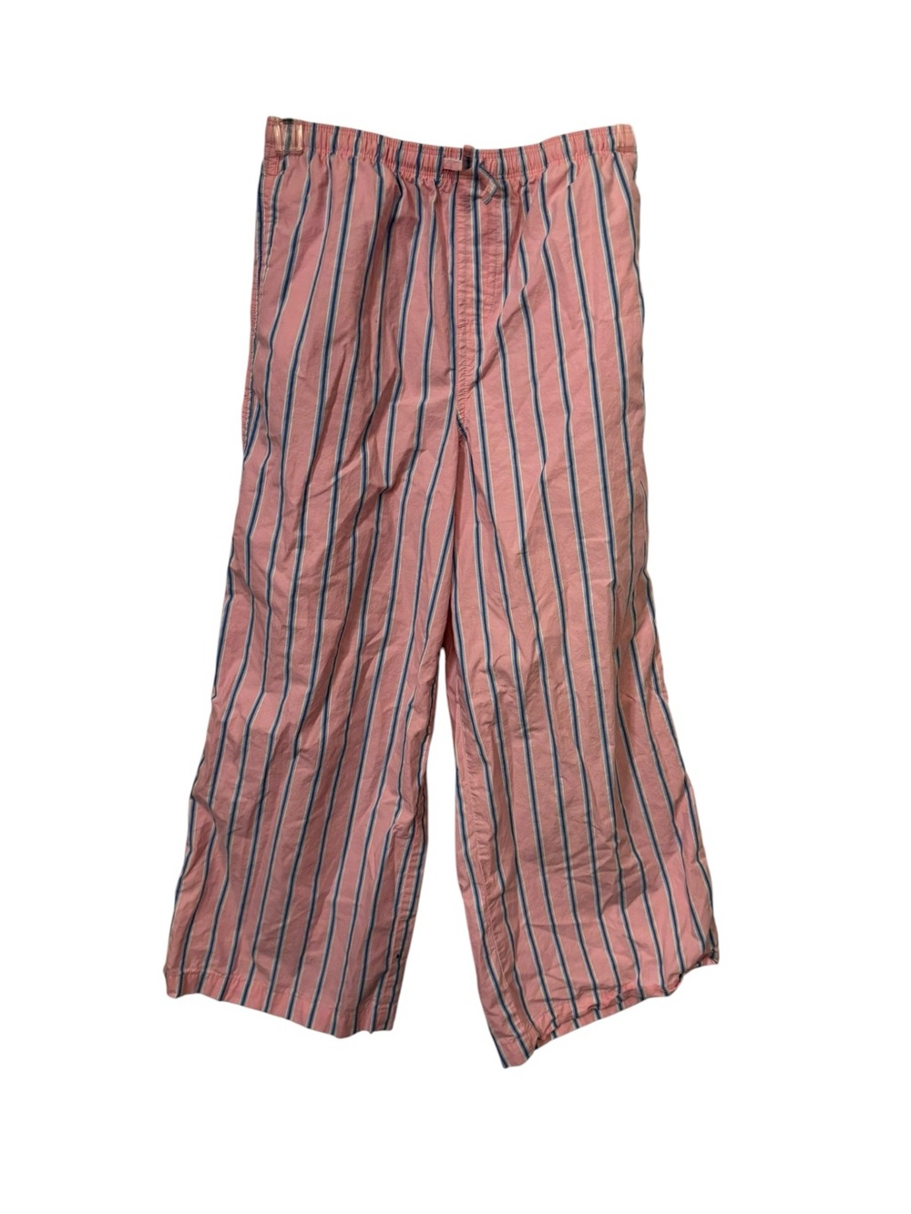Old Navy Pink and Navy Striped Girls Wide-leg Bottoms
